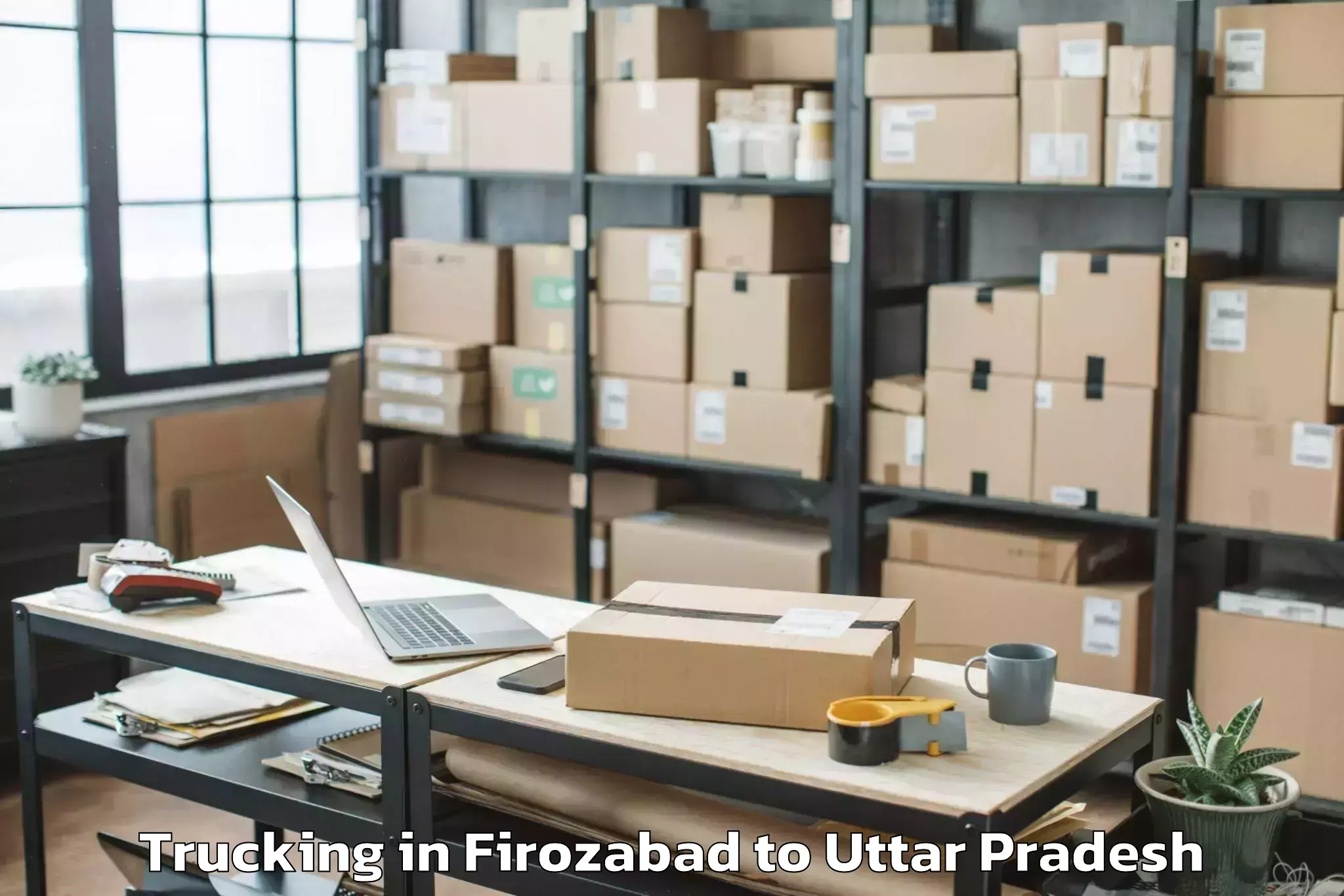 Top Firozabad to Beswan Trucking Available